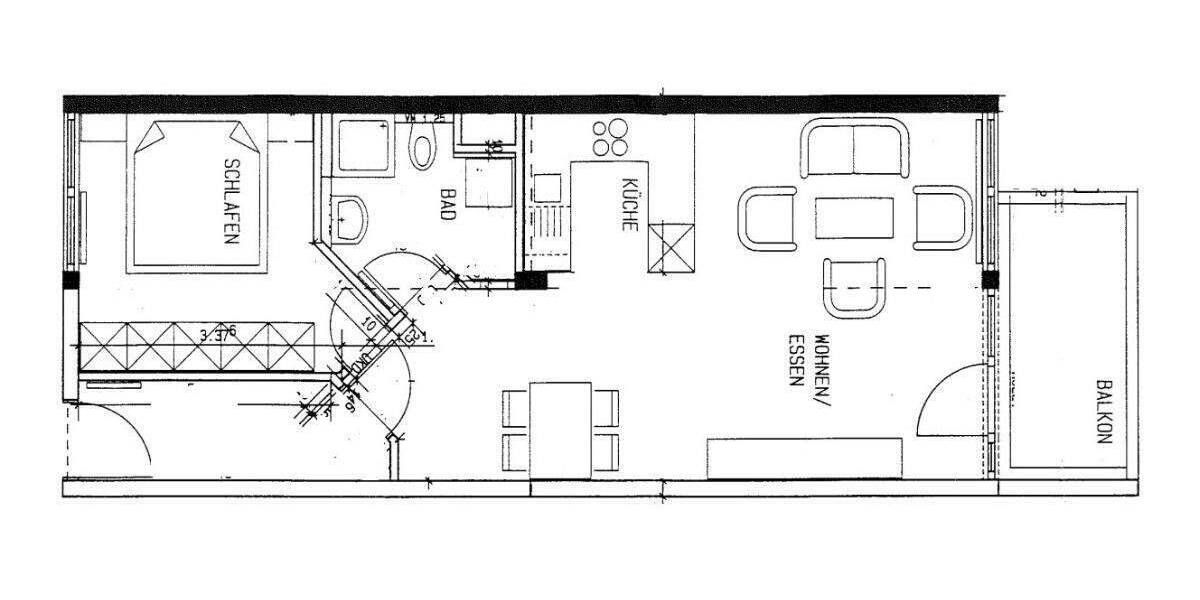 Etagenwohnung Leipzig Burghausen-Rückmarsdorf - 2 Zimmer, 56 m&sup2;, 560&euro; | Angebot:25533045