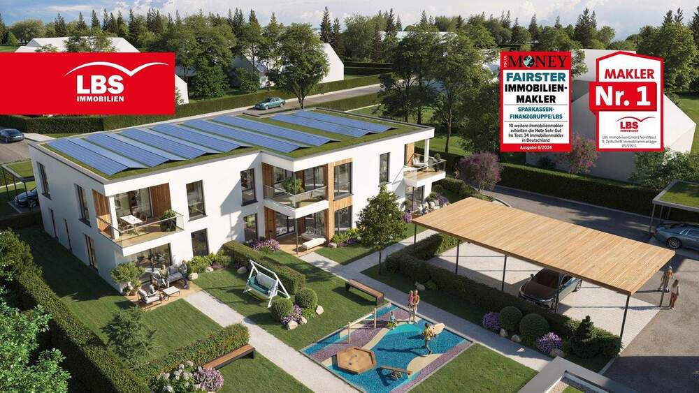 Etagenwohnung Minden Dankersen - 2 Zimmer, 70 m&sup2;, 279.650&euro; | Angebot:24485024