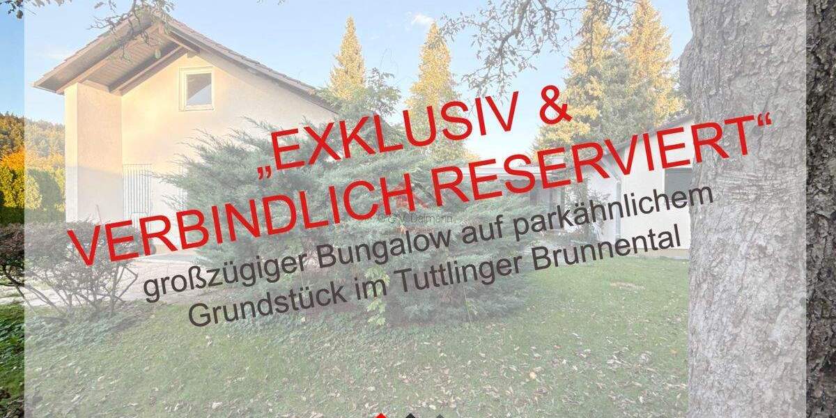 Großzügiger Bungalow mit Garage auf parkähnlichen Grundstück im Brunnental Tuttlingen 9 zimmer