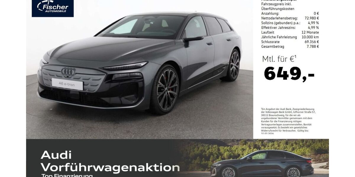 Audi A6 e-tron 9.500 km 72.980 &euro; Neumarkt 92318