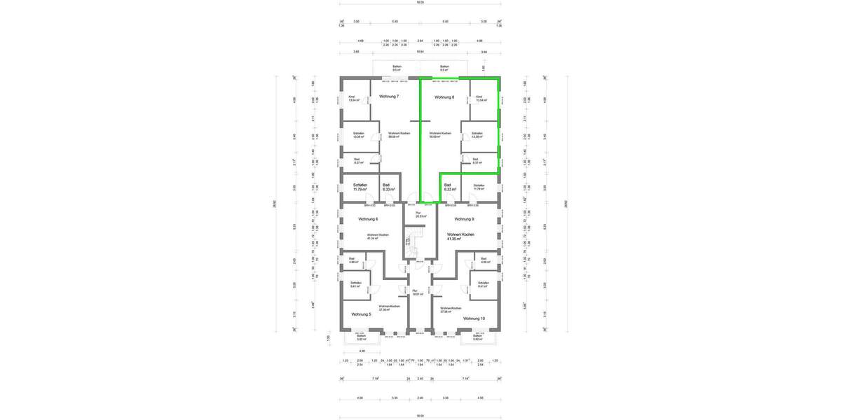 Etagenwohnung Bad Doberan - 3 Zimmer, 96 m&sup2;, 1.500&euro; | Angebot:25732564