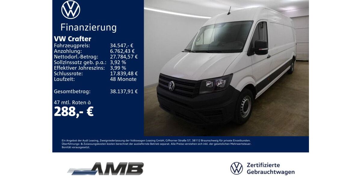 VW Crafter 27.240 km 33.870 &euro; Borna 04552