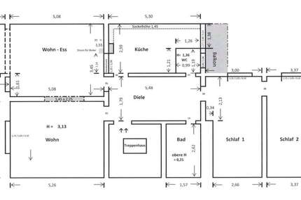 Wohnung Neuss - 4 Zimmer, 96 m&sup2;, 1.100&euro; | Angebot:25872620