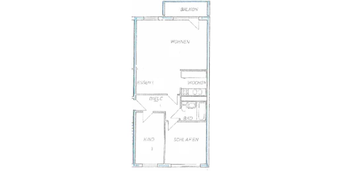Etagenwohnung Mülsen - 3 Zimmer, 69 m&sup2;, 380&euro; | Angebot:26278155