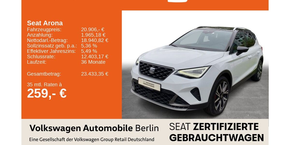 Seat Arona 14.999 km 20.446 &euro; Berlin 13089