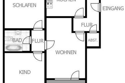 Wohnung zum Mieten in Hösbach 548 € 75.08 m²