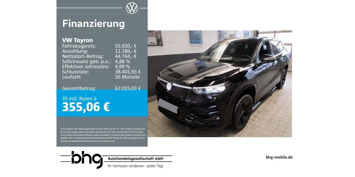 VW Tayron 12.456 km 55.930 € Balingen 72336