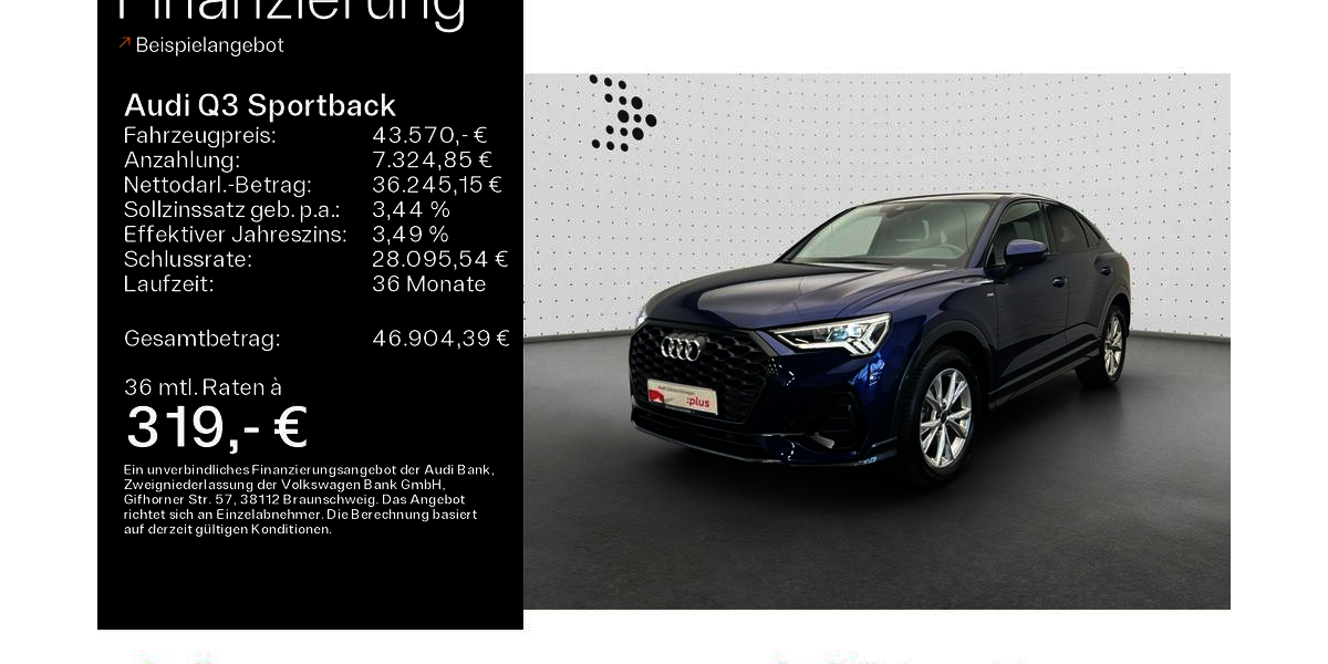 Audi Q3 18.804 km 42.499 &euro; Hofheim 65719