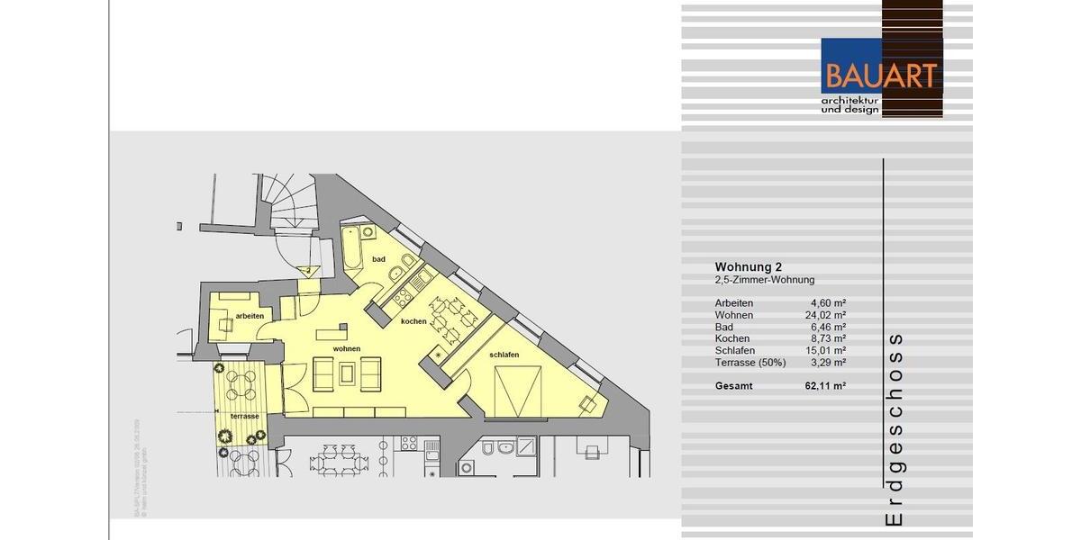 Erdgeschoßwohnung Amberg - 2.5 Zimmer, 62 m&sup2;, 765&euro; | Angebot:26661529