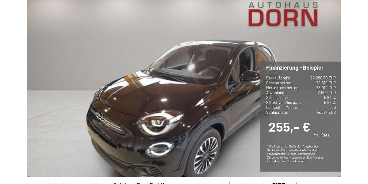 Fiat 500X 7.990 km 22.990 &euro; Landshut 84030
