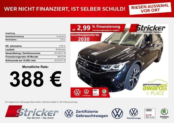 VW Tiguan Allspace 20.238 km 43.949 € Horn-Bad Meinberg 32805