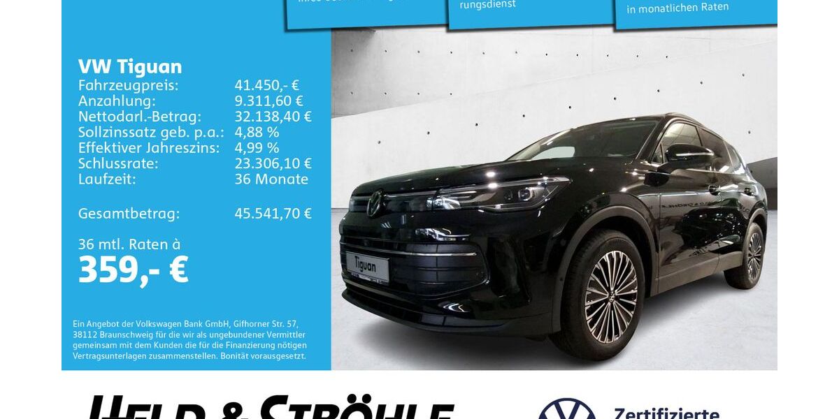 VW Tiguan 4.001 km 41.450 &euro; Neu-Ulm 89231