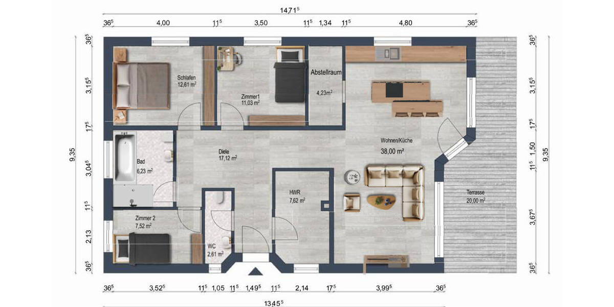 Bungalow Berlin Grünau - 4 Zimmer, 107 m&sup2;, 639.000&euro; | Angebot:26695373