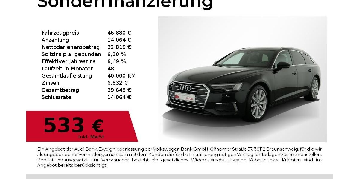 Audi A6 34.200 km 42.870 &euro; Nürnberg 90411