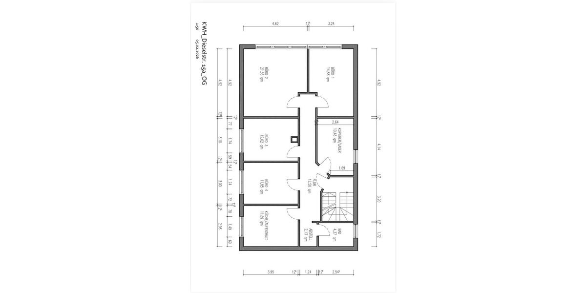 Etagenwohnung Seligenstadt - 4 Zimmer, 101 m&sup2;, 1.050&euro; | Angebot:24830302