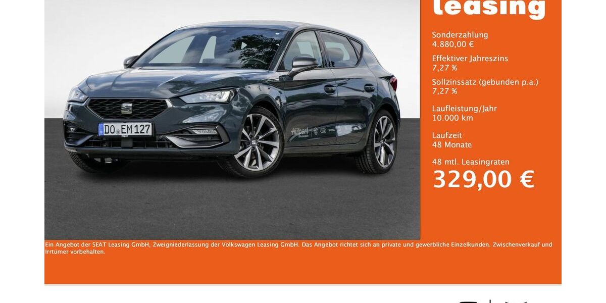 Seat Leon 8.499 km 29.665 &euro; Dortmund 44379