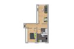 Dachgeschoßwohnung Heideland - 2 Zimmer, 47 m&sup2;, 264&euro; | Angebot:25916924