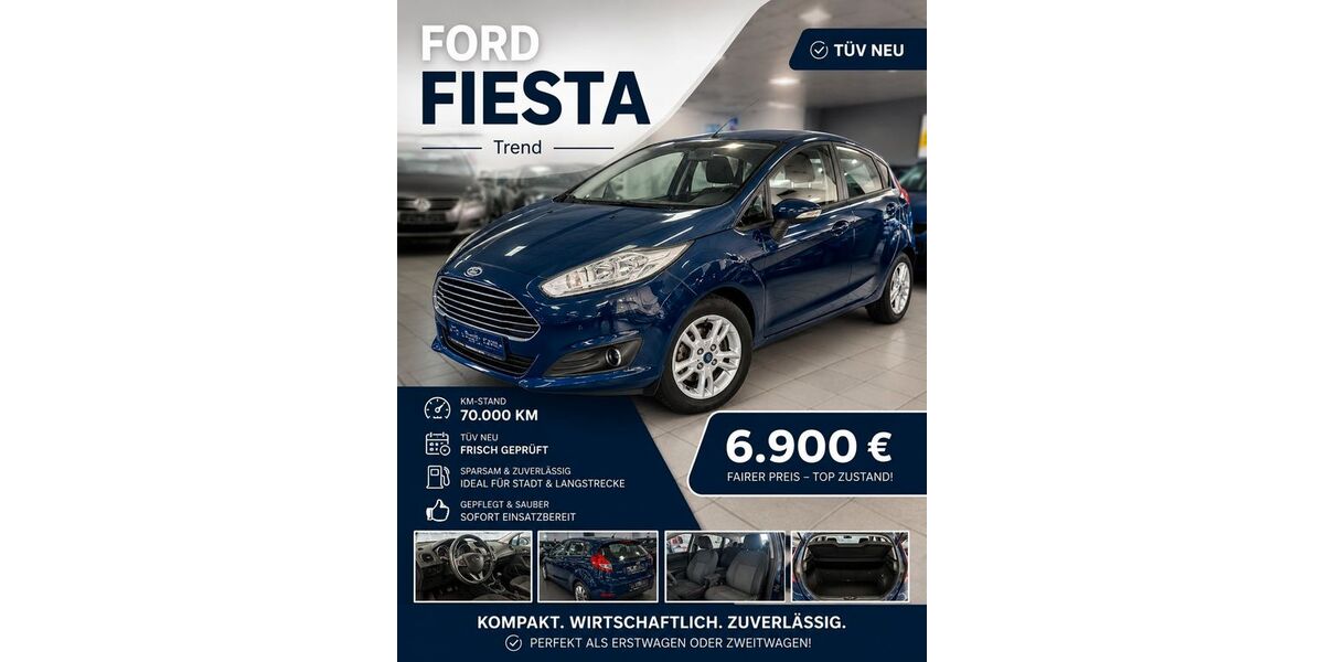 Ford Fiesta 70.000 km 6.900 &euro; Limburg an der Lahn 65556