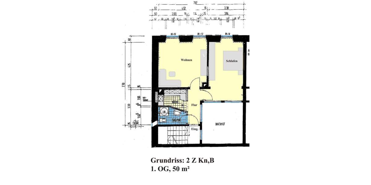 Etagenwohnung Neustadt an der Weinstraße Neustadt-Stadt - 2 Zimmer, 50 m&sup2;, 650&euro; | Angebot:26787685