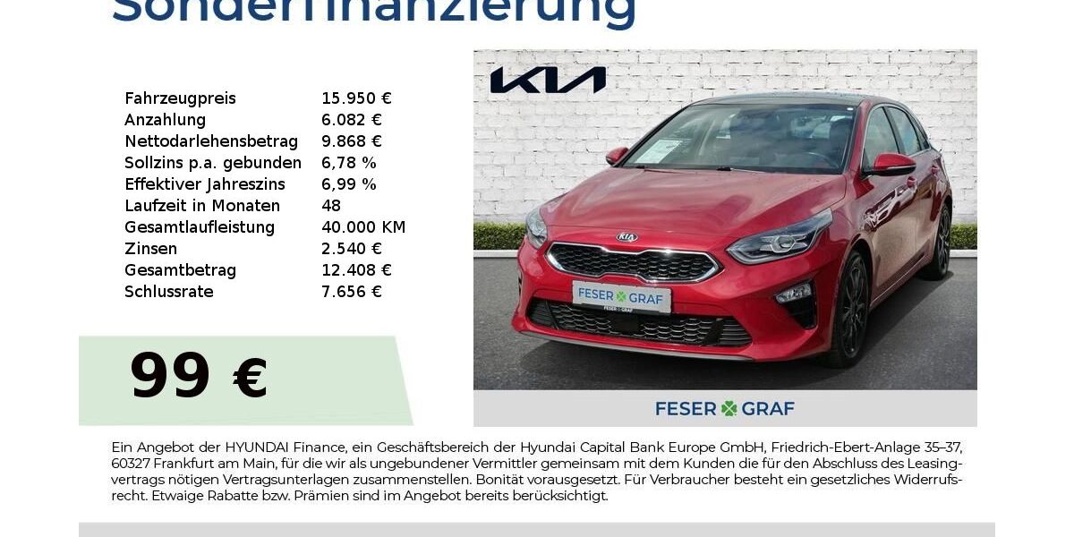 Kia ceed / Ceed 96.417 km 15.950 &euro; Roth 91154