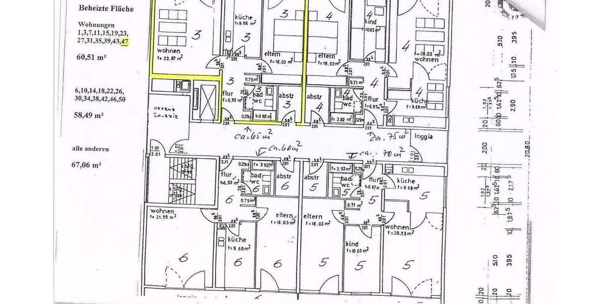 Etagenwohnung Homburg - 2 Zimmer, 62 m&sup2;, 156.000&euro; | Angebot:25659283