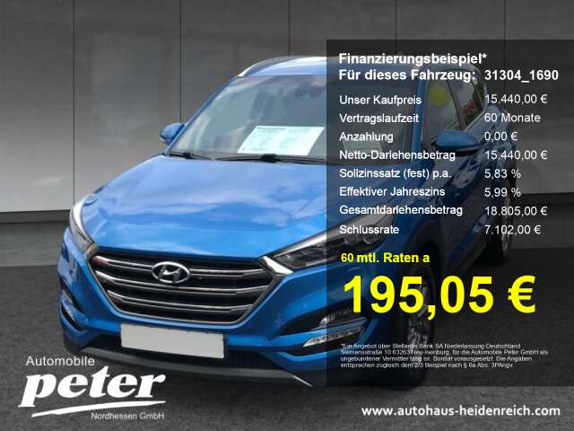 Hyundai TUCSON 61.100 km 15.440 € Sondershausen 99706