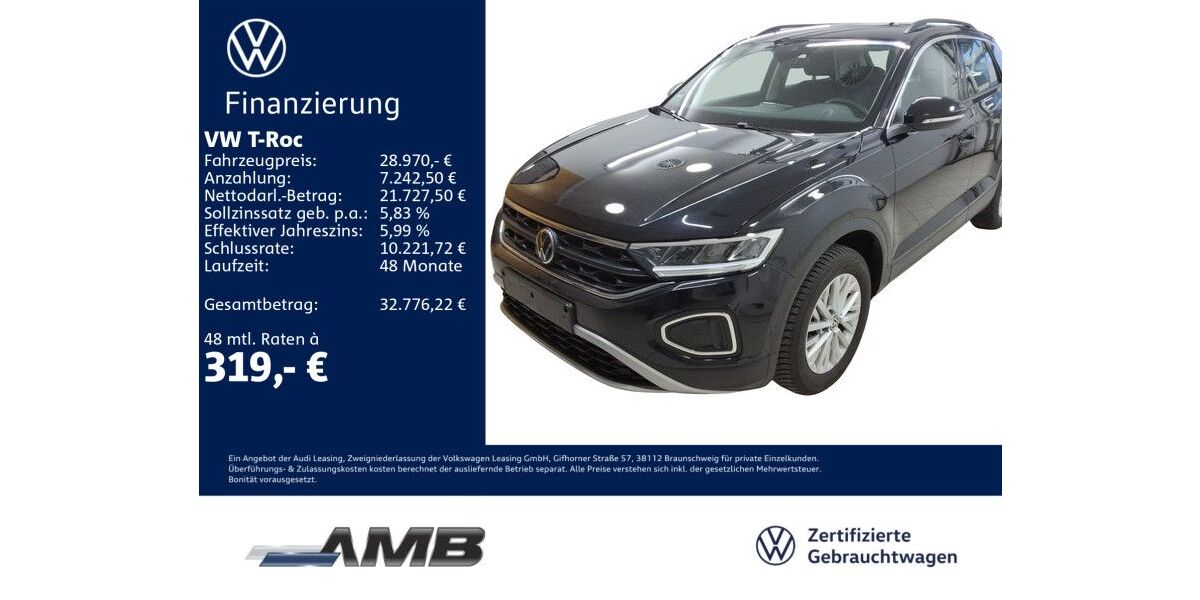 VW T-Roc 13.270 km 28.970 &euro; Borna 04552