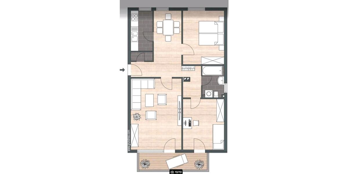 Etagenwohnung Arnsberg Obereimer - 3.5 Zimmer, 80 m&sup2;, 760&euro; | Angebot:26001655
