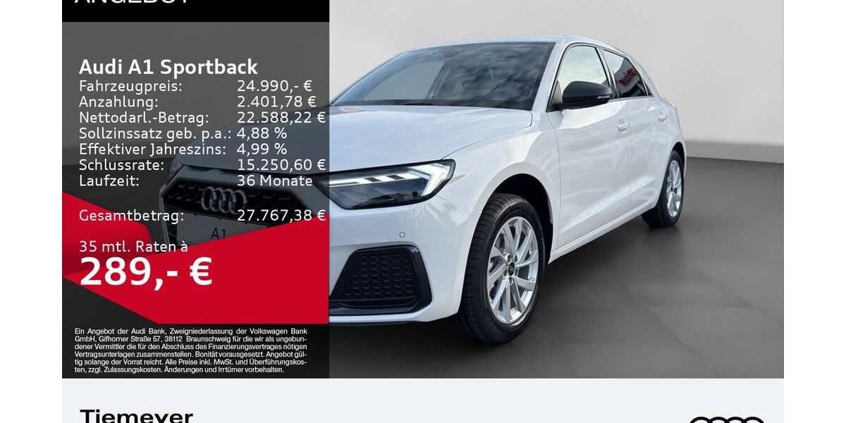 Audi A1 1.050 km 24.780 &euro; Dorsten 46284