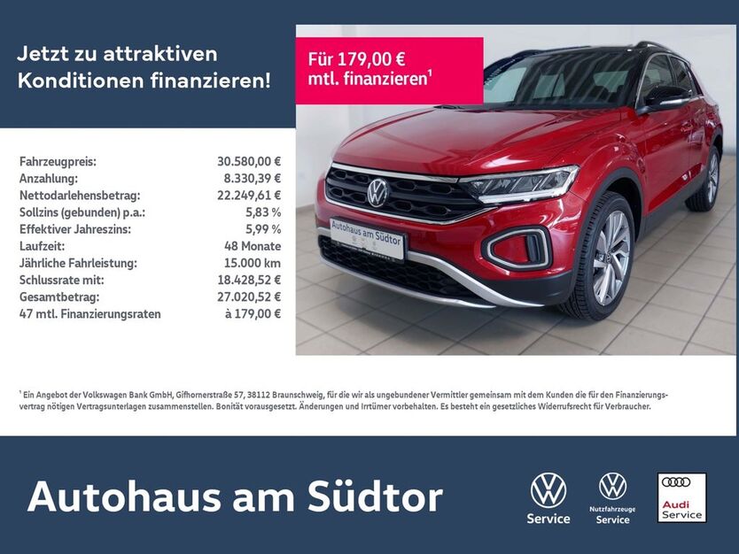 VW T-Roc 9.627 km 30.580 € Rietberg 33397