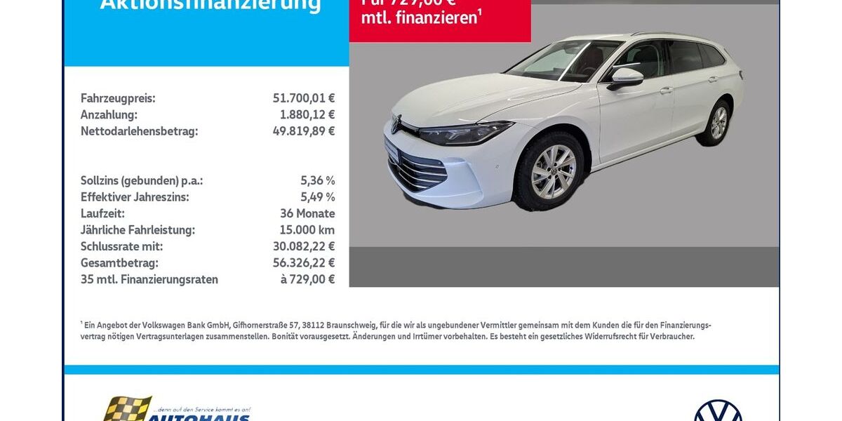 VW Passat Variant 2.500 km 51.700 &euro; Wanzleben-Börde OT Hohendodeleben 39164
