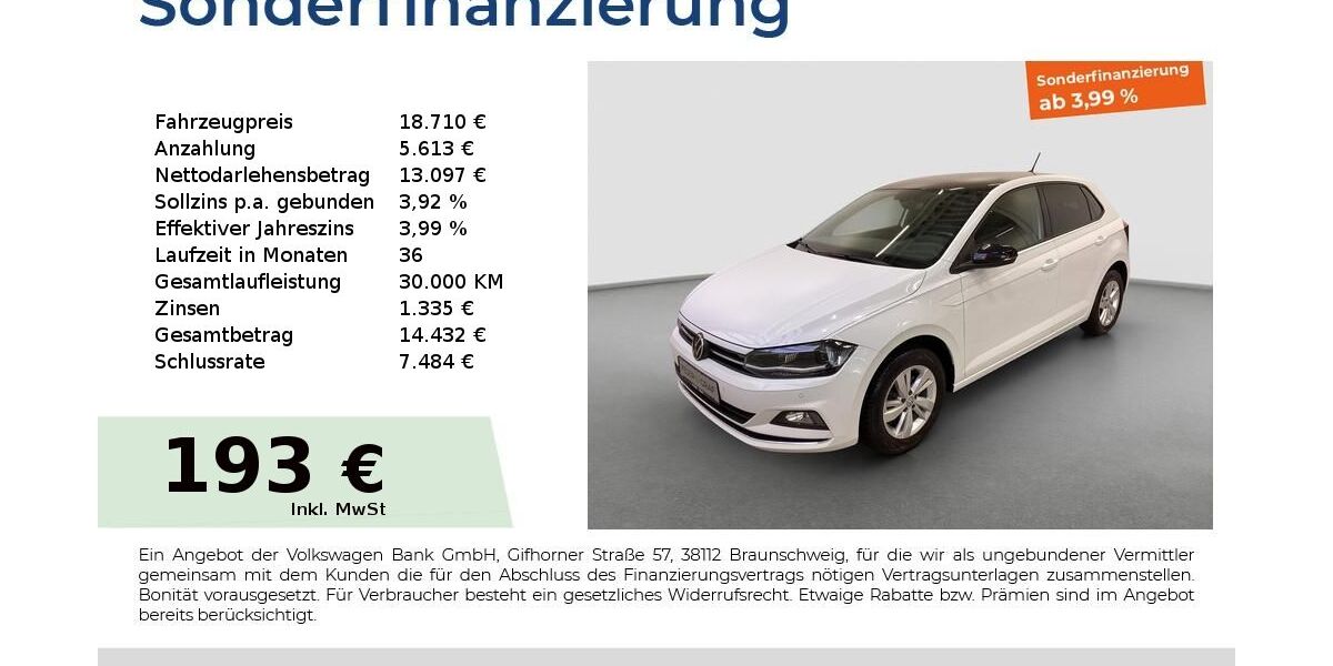 VW Polo 45.933 km 18.480 &euro; Fürth 90763
