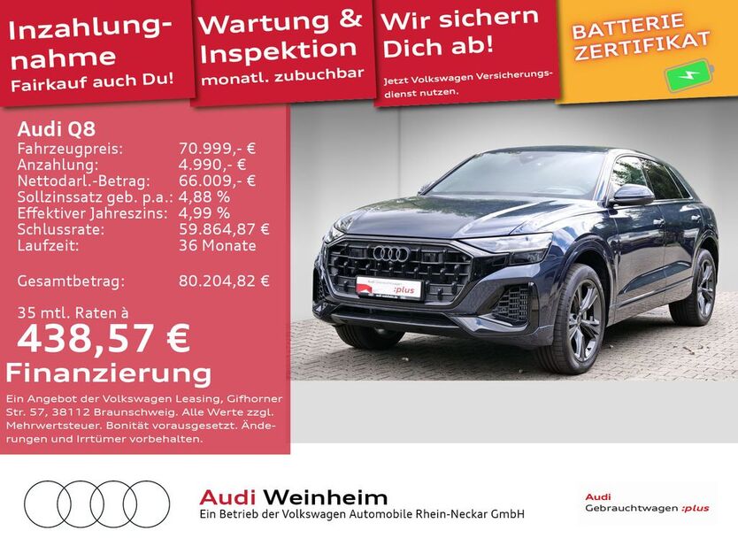 Audi Q8 19.343 km 70.999 € Weinheim 69469