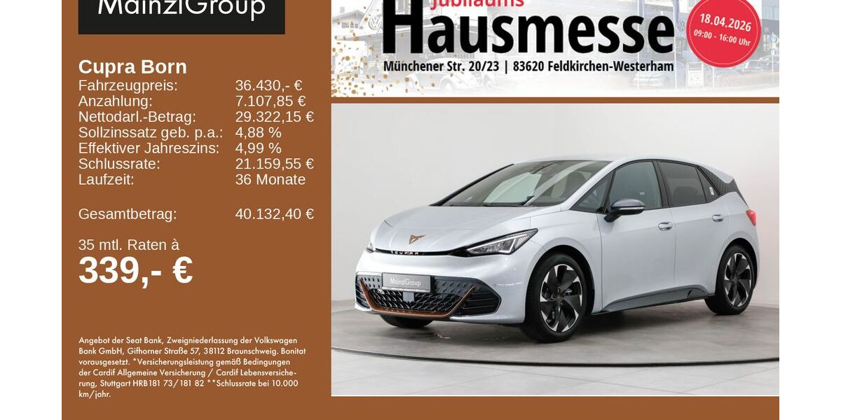 Cupra Born 6.850 km 36.430 &euro; Feldkirchen/Westerham 83620