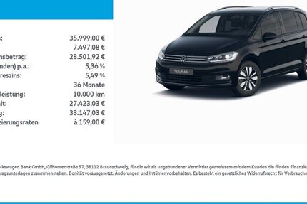 VW Touran 19.200 km 35.879 &euro; Mühlhausen/Thüringen 99974