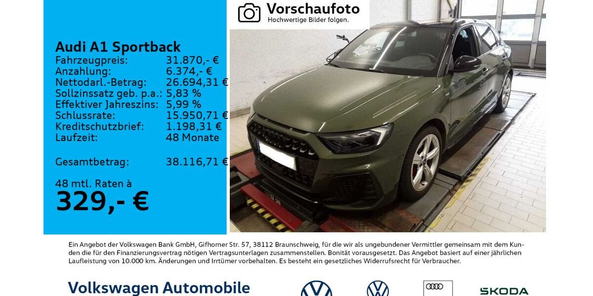 Audi A1 6.372 km 31.870 &euro; Leipzig 04277