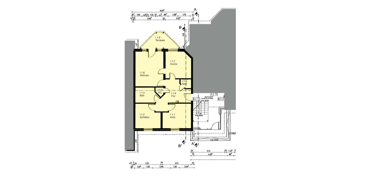 Erdgeschoßwohnung Rinteln - 3 Zimmer, 82 m&sup2;, 790&euro; | Angebot:26636510