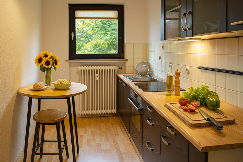 2-Zimmer-ETW, 52 m², Balkon, Stellplatz, Keller, zentral in Delme zimmer