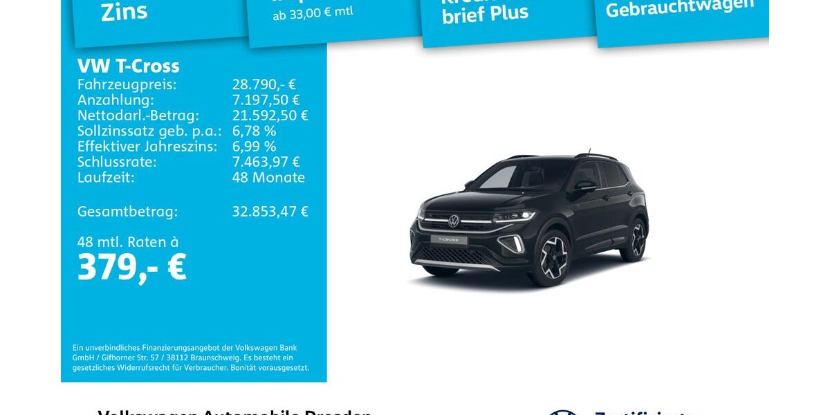 VW T-Cross 13.142 km 28.790 &euro; Dresden 01067