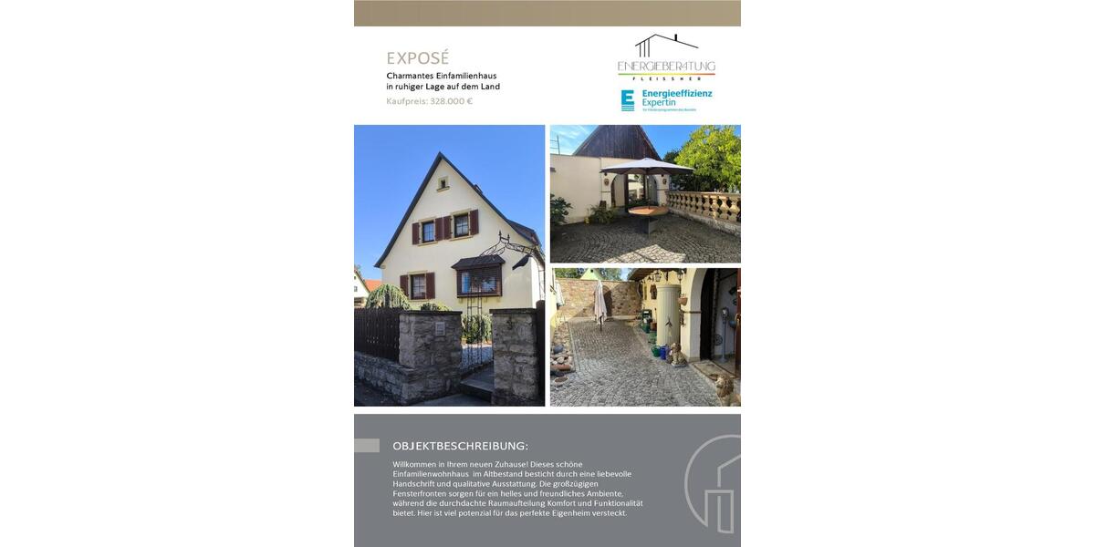 Charmantes und sehr gepflegtes Einfamilienhaus, Raum WÜ - SW 6 zimmer