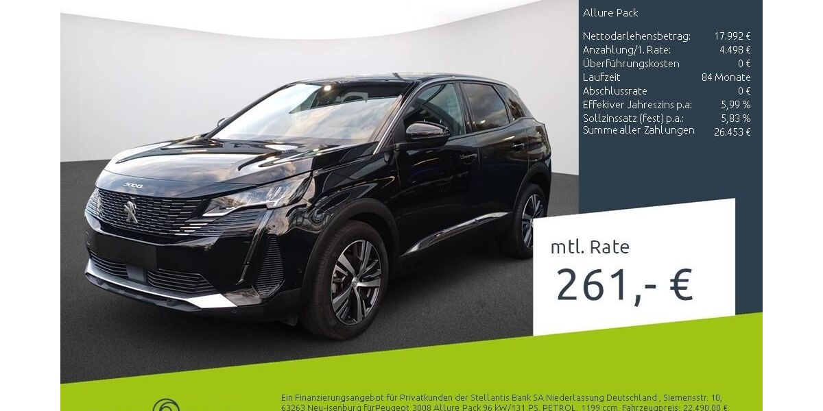 Peugeot 3008 45.105 km 22.490 &euro; Dülmen 48249