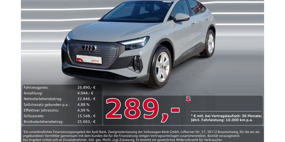 Audi Q4 e-tron 68.274 km 26.890 &euro; Ingolstadt 85057