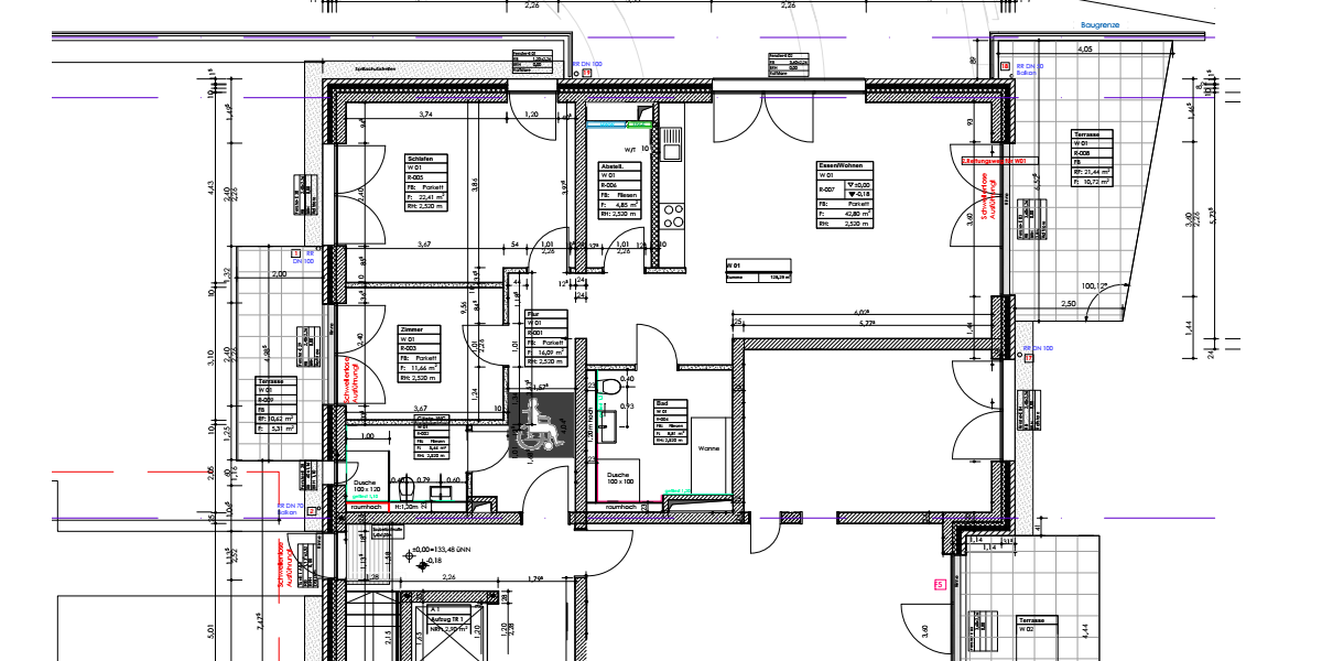 Moderne barrierefreie Wohnung mit Garten im KFW 40 Energiesparhaus mit Topanbindung Luxemburg - Erdgeschoßwohnung Trier Feyen-Weismark | Angebot:26791444