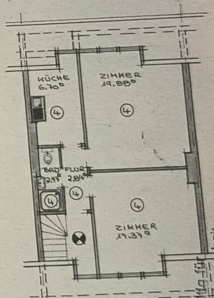 WalleOsterfeuerberg, 2 Zi.-Whg., bezugsfrei zimmer