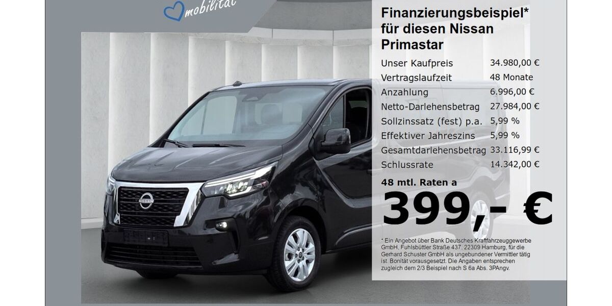 Nissan Primastar 10.516 km 34.980 &euro; Ruhstorf 94099
