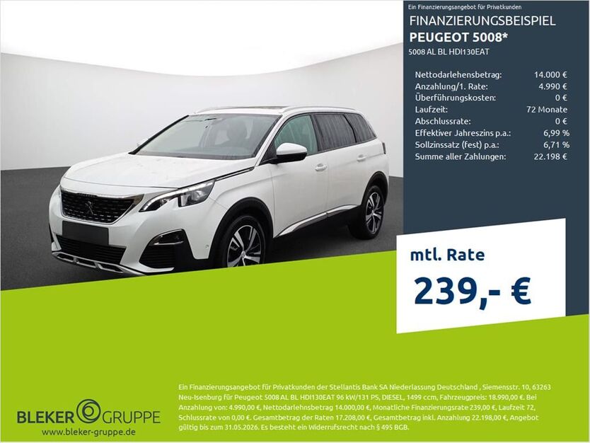 Peugeot 5008 117.803 km 18.990 € Ahaus 48683