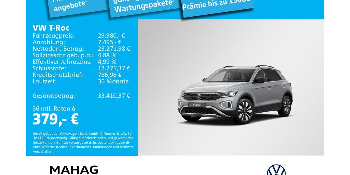 VW T-Roc 5.684 km 29.980 &euro; Ottobrunn 85521