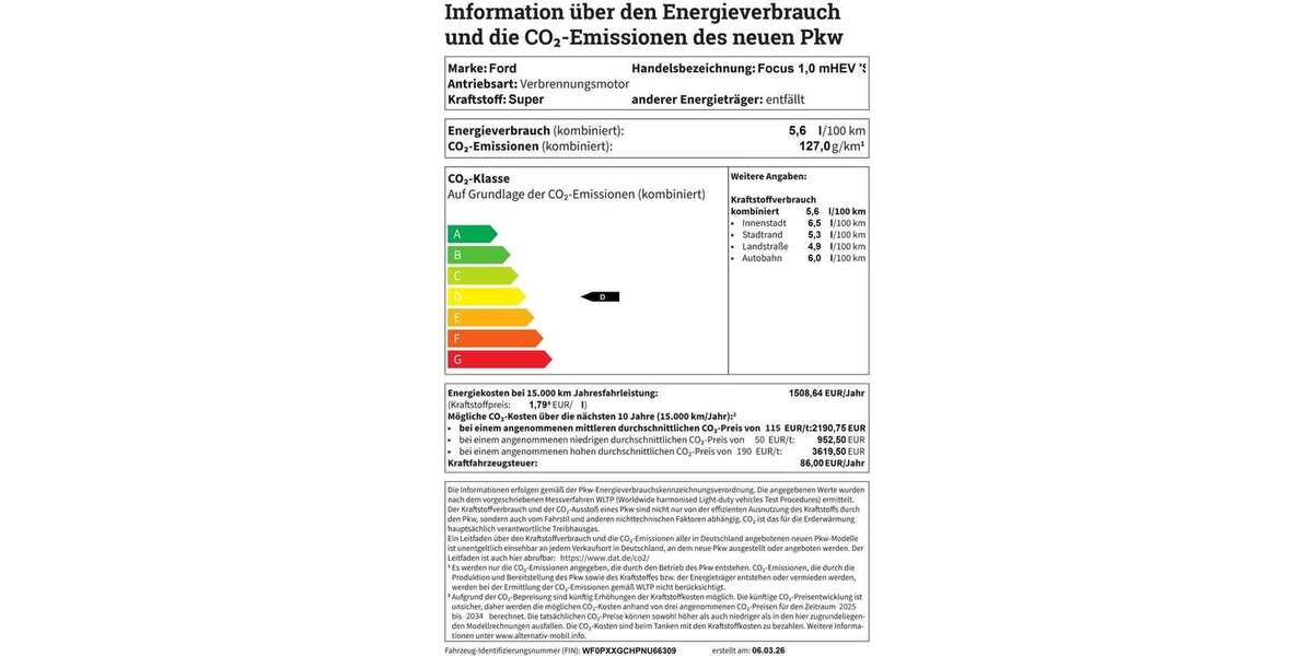 Ford Focus 13.474 km 19.475 &euro; Braunschweig 38106