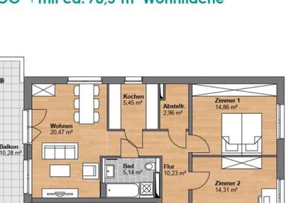 Wohnung Laatzen - 3 Zimmer, 79 m&sup2;, 1.140&euro; | Angebot:26414955