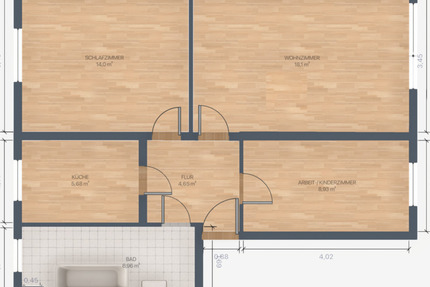 Wohnung Großräschen - 3 Zimmer, 59 m&sup2;, 360&euro; | Angebot:25571462